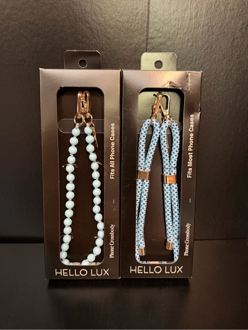 NIB Hello Lux Phone Crossbody Strap Bundle - Set of 2 Beaded & Woven